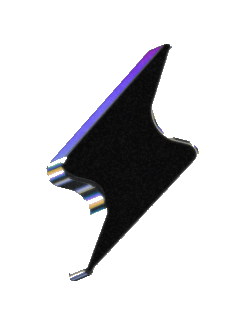 Draggable lightning bolt object